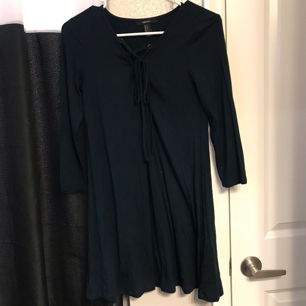 Forever 21 lace up dress